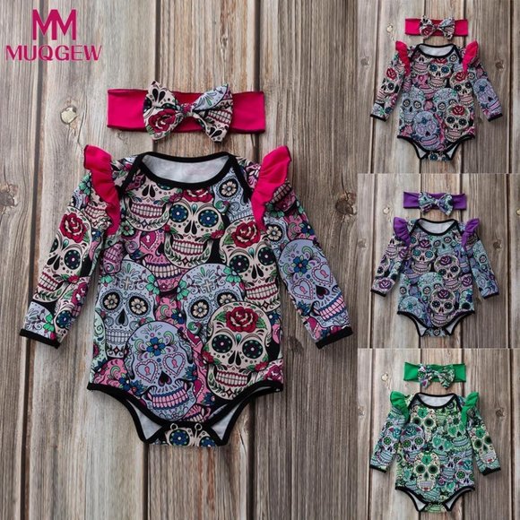 sugar skull onesie